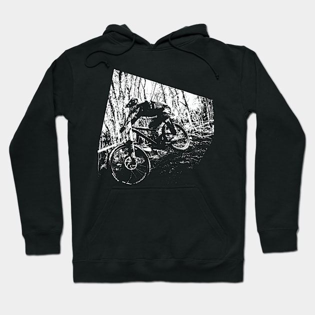 mtb downhill Hoodie by rickylabellevie